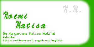 noemi matisa business card